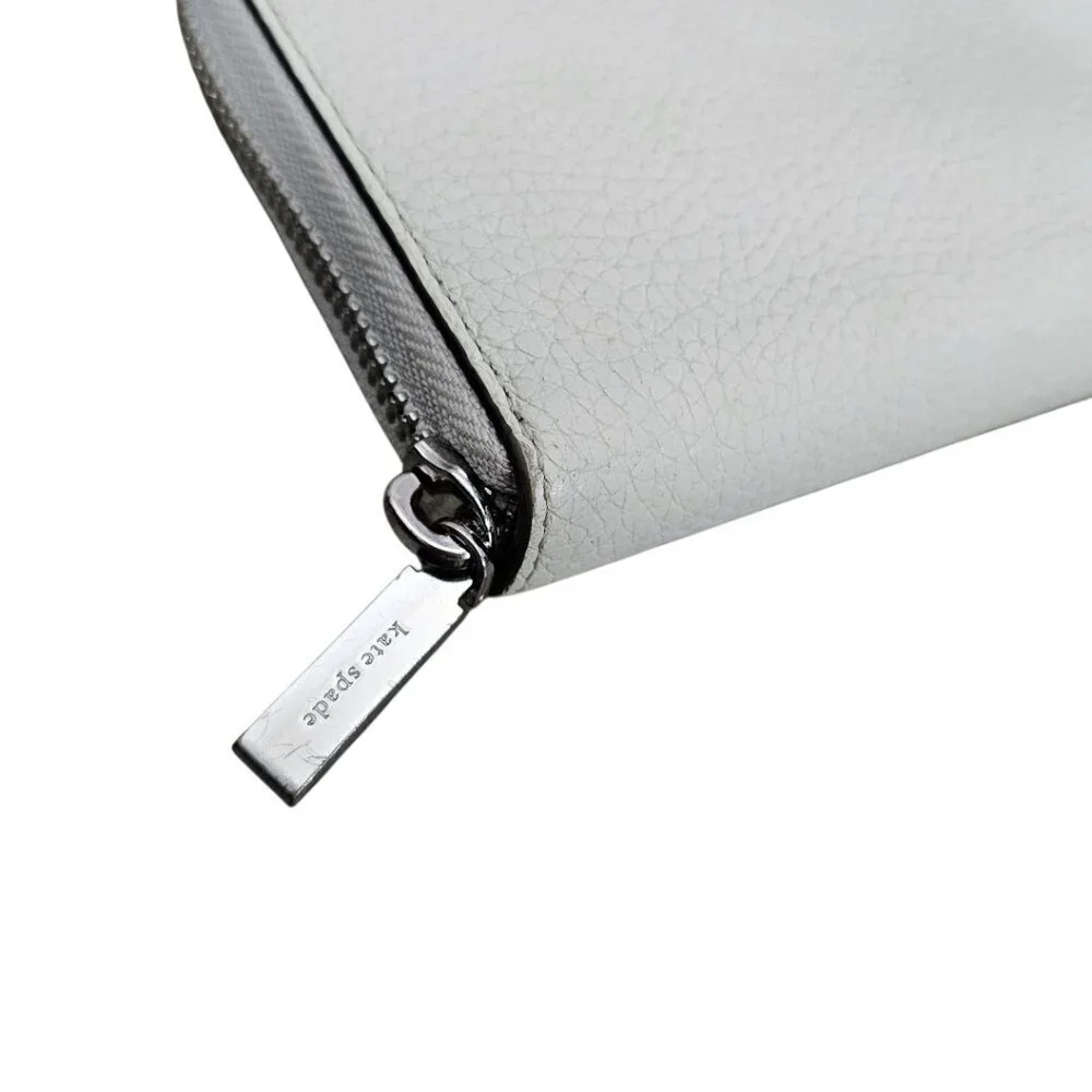 Kate Spade Leila Pebble Leather Large Zip Around Continental Wallet COA